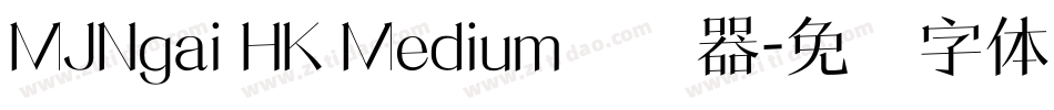MJNgai HK Medium转换器字体转换